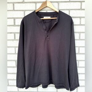 Imogene and Willie black XL Henley tee shirt +
